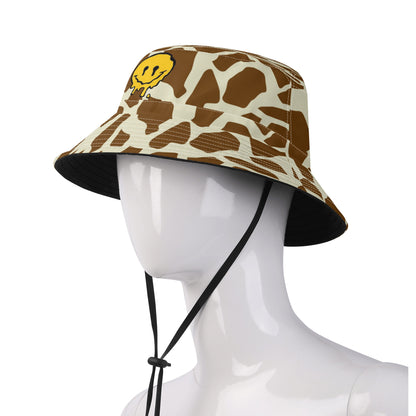 William Michael's Smiley Fishermans Hat- Giraffe Print