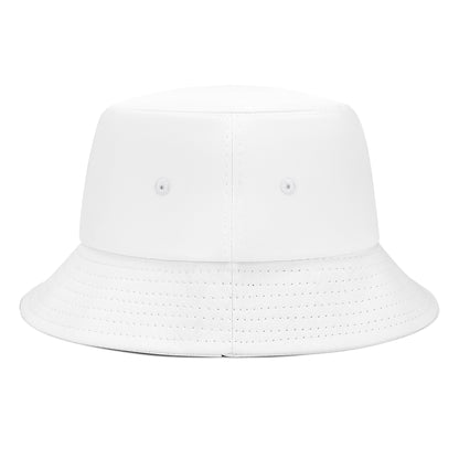 William Michaels White Logo Embroidered Bucket Hat