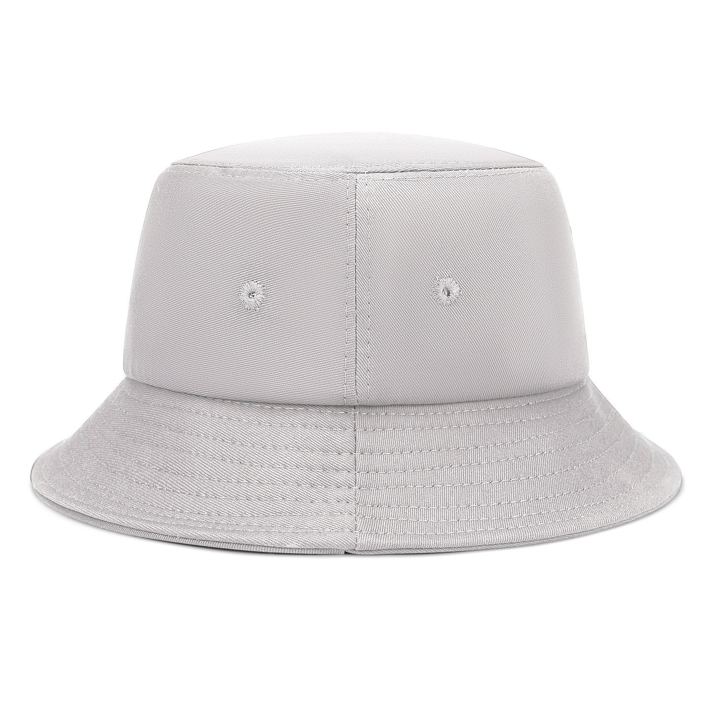 William Michaels White Logo Embroidered Bucket Hat