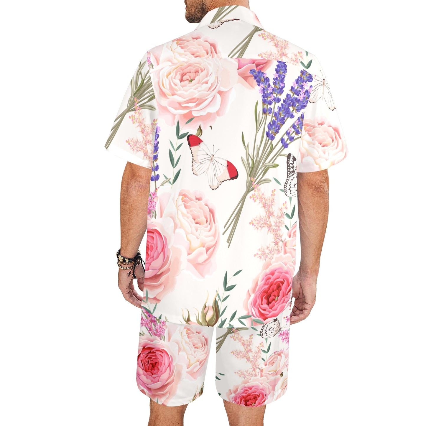 William Michael's Lavender Flower Men's Set