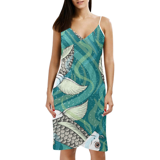 William Michael's Koi Fish Women's Wrap Around Dress