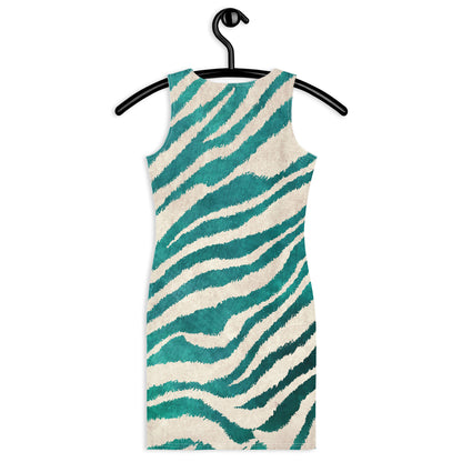 William Michael's "Teal Zebra" Cut N Sew Dress