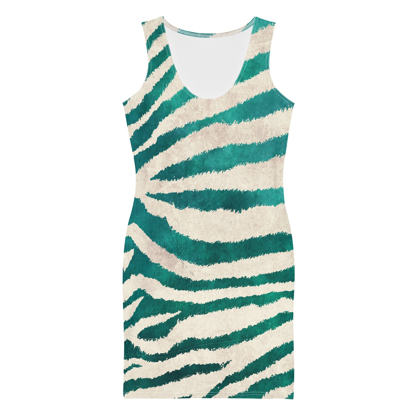 William Michael's "Teal Zebra" Cut N Sew Dress