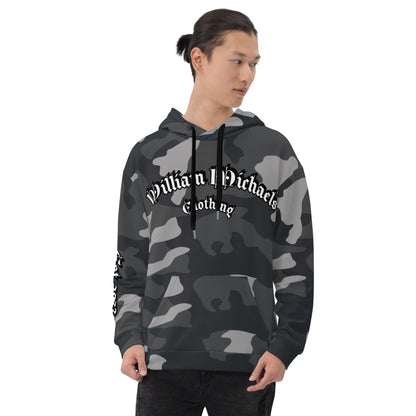 William Michaels Amos 9:15 Black Camo Unisex Hoodie