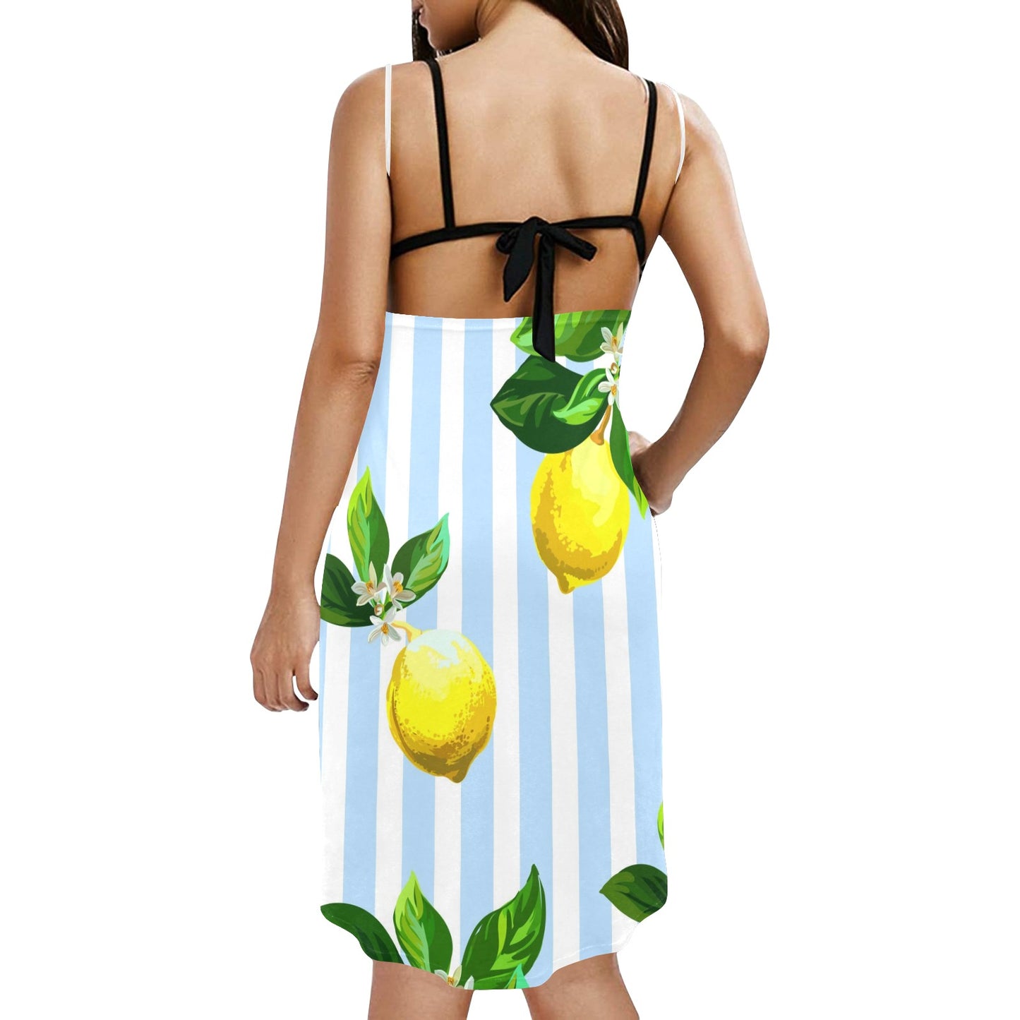 William Michael's Lemonade Wrap Around Spaghetti Strap Dress