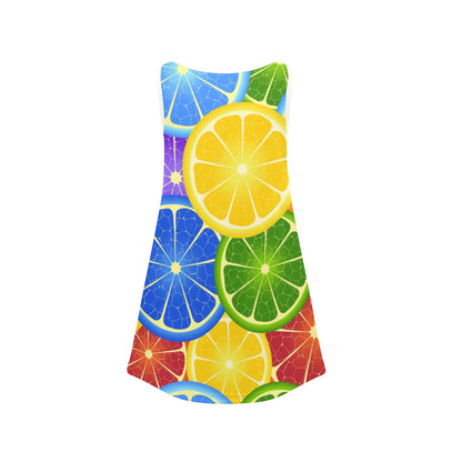 William Michaels Citrus Rainbow Young Ladies Sleeveless Dress