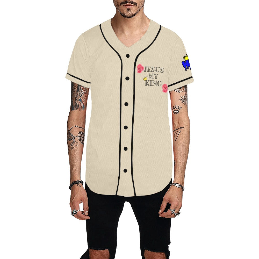 William Michaels King Jesus Mens Baseball Jersey