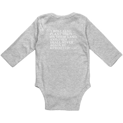 William Michaels Logo Drip Long Sleeve Baby Suit Youth-White Lettering/Outline