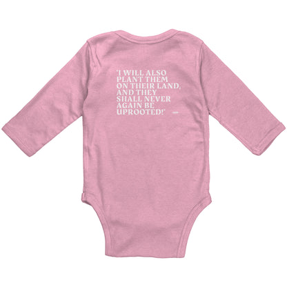 William Michaels Logo Drip Long Sleeve Baby Suit Youth-White Lettering/Outline