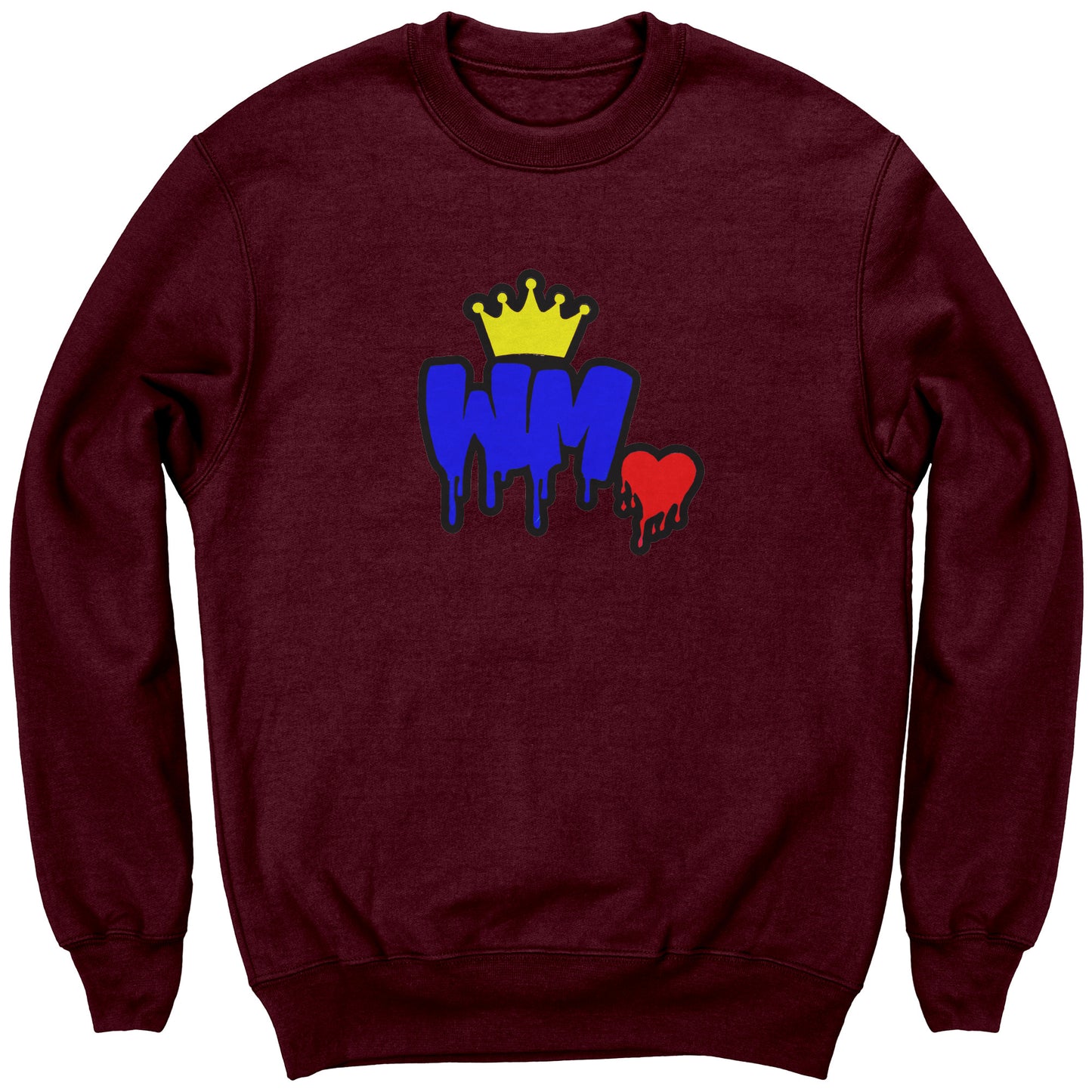 William Michaels Logo Drip Sweater Youth-Black Lettering/Outline
