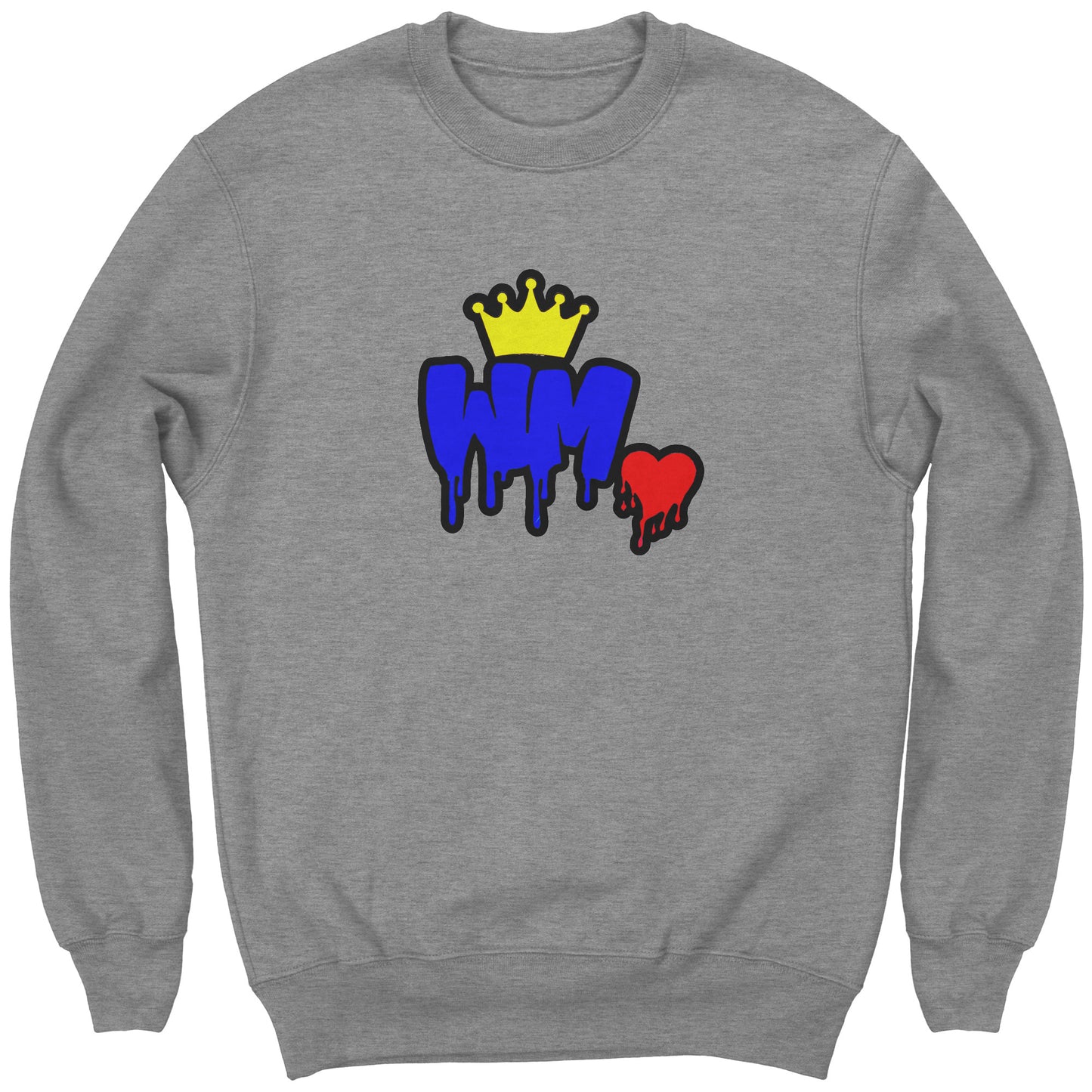 William Michaels Logo Drip Sweater Youth-Black Lettering/Outline