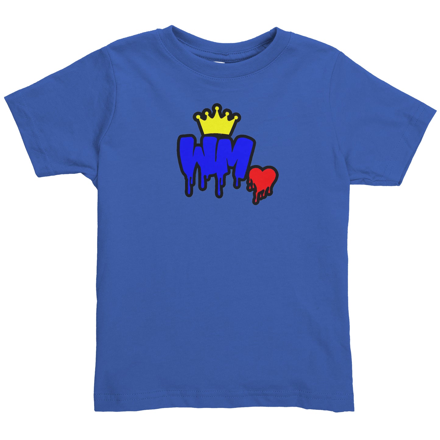 William Michaels Logo Drip Toddler Tee Youth-Black Lettering/Outline