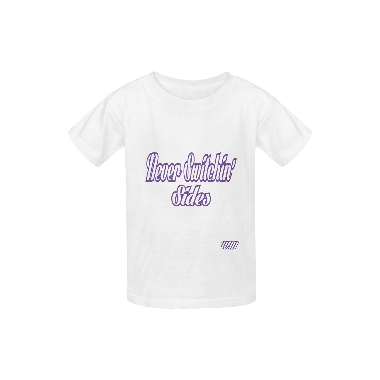 William Michaels "One Side" Unisex Youth Tee (Purple Outline)