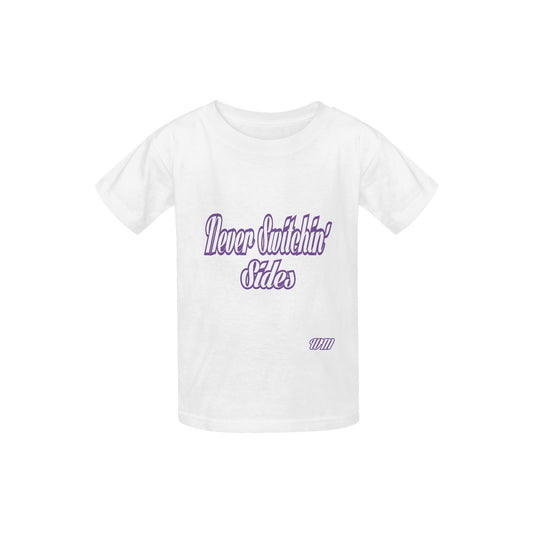 William Michaels "One Side" Unisex Youth Tee (Purple Outline)