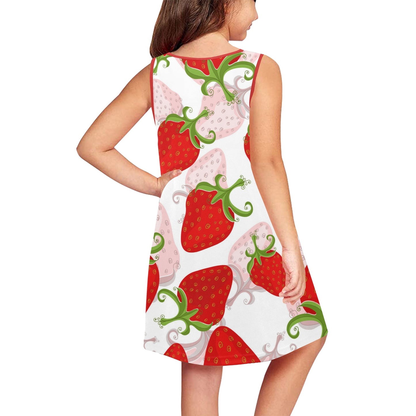 William Michaels Strawberry Young Ladies Sleeveless Summer Dress