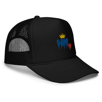 William Michaels Foam Trucker Hat- Black Outline